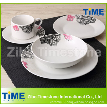 2014 New 20PCS Porcelain Dinner Set with Decal